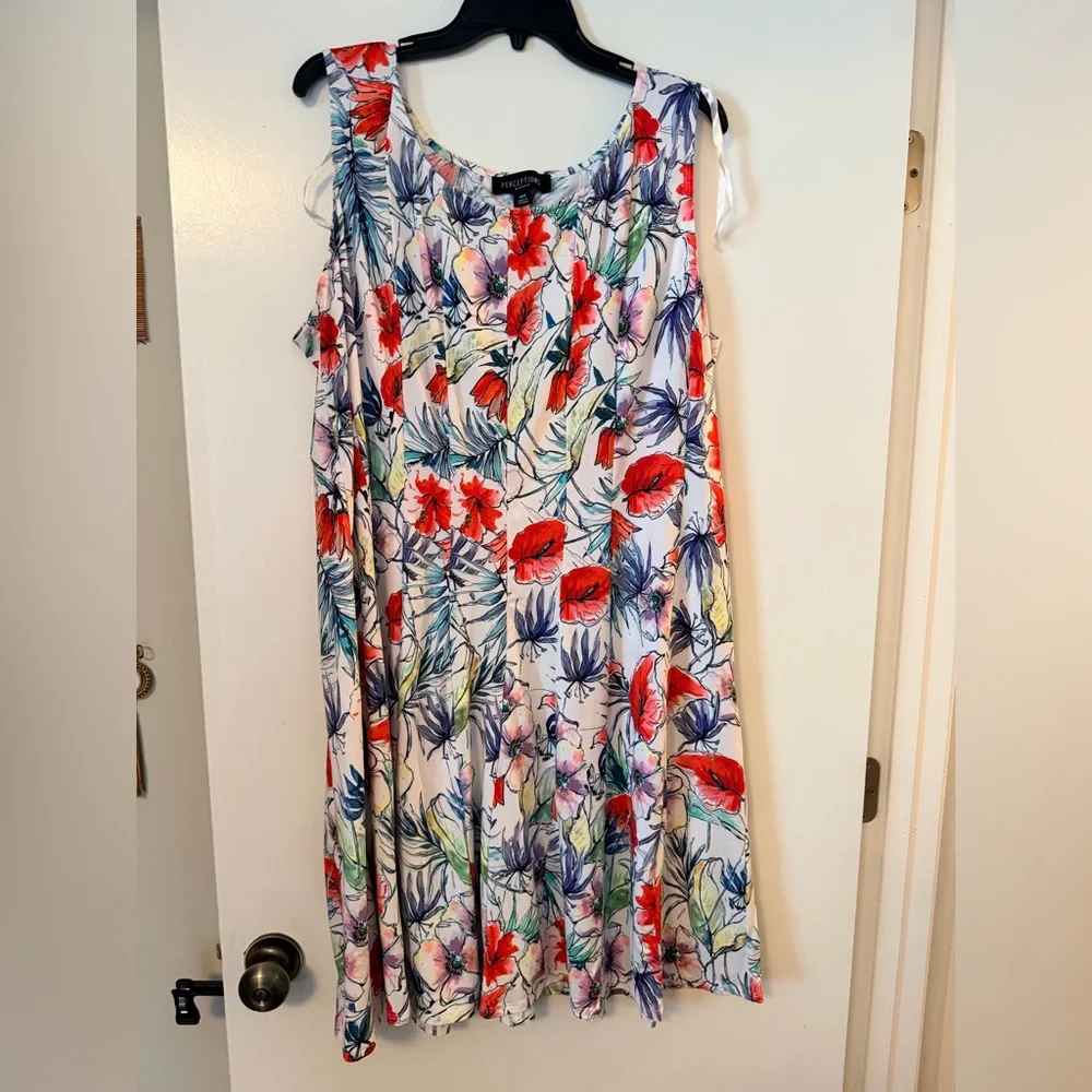 Perception ladies 2-piece floral dress and jacket, women’s 18W - Picture 7 of 8